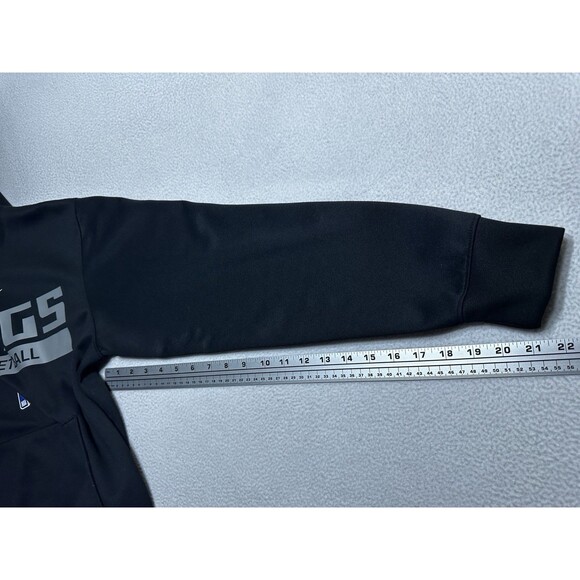 Sacramento Kings Basketball Nike Dri Fit Hoodie Black NBA Logo Men’s Size Small - Picture 7 of 10
